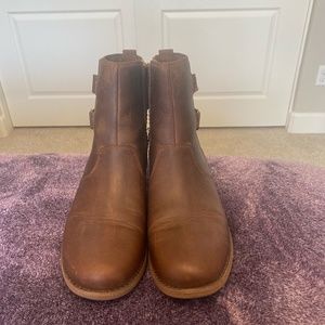 Teva Womens Ellery Ankle Waterproof Boots (Pecan, Size 8)